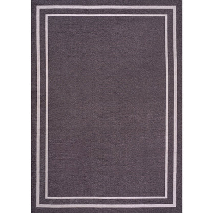 Sloane Classic 2-Stripe Border Washable Area Rug