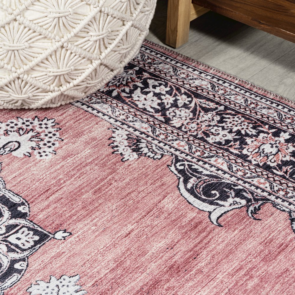 Bausch Bohemian Distressed Chenille Machine-Washable Runner Rug
