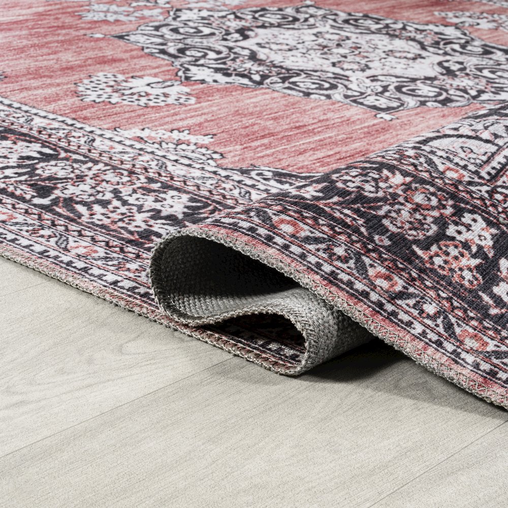 Bausch Bohemian Distressed Chenille Machine-Washable Runner Rug