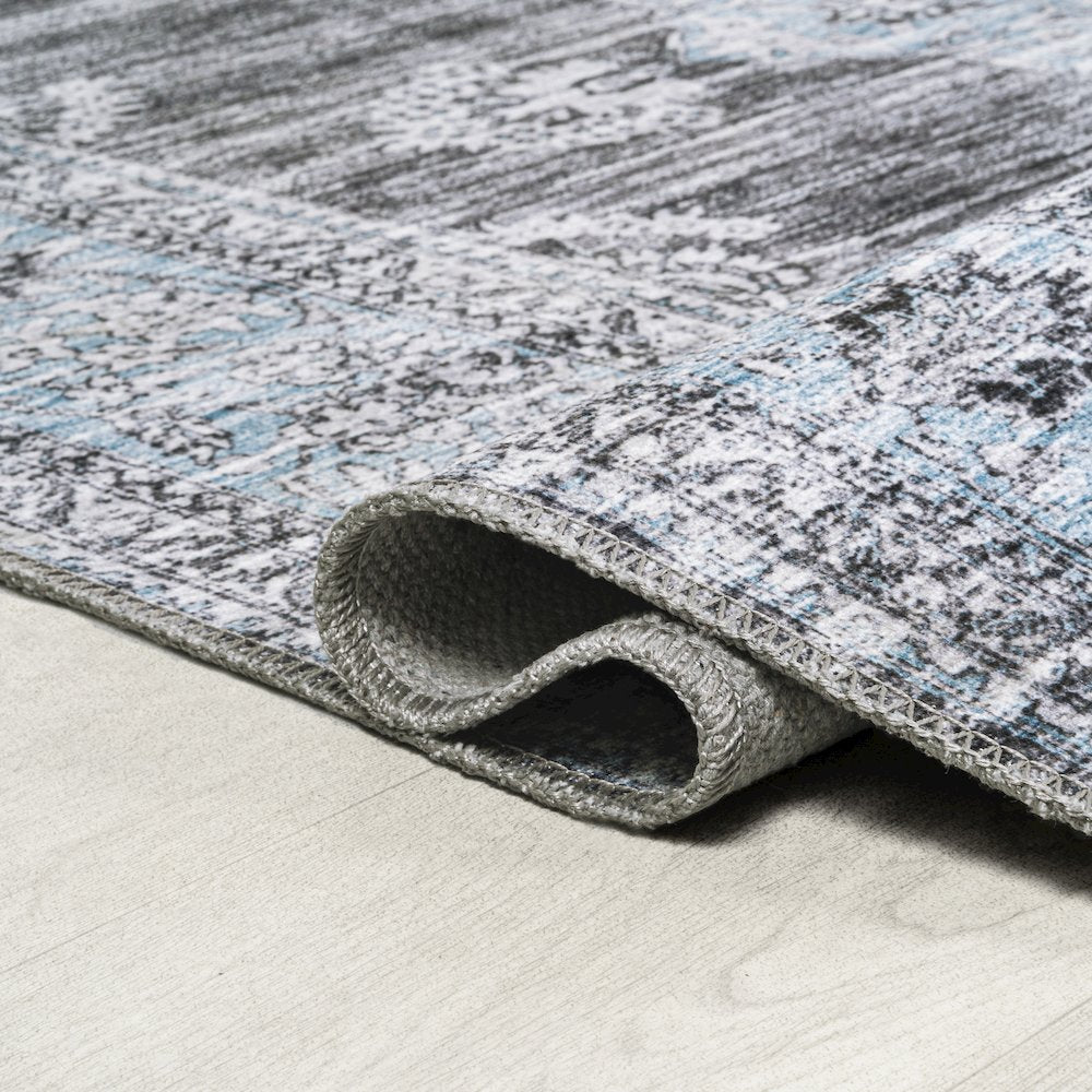 Bausch Bohemian Distressed Chenille Machine-Washable Runner Rug