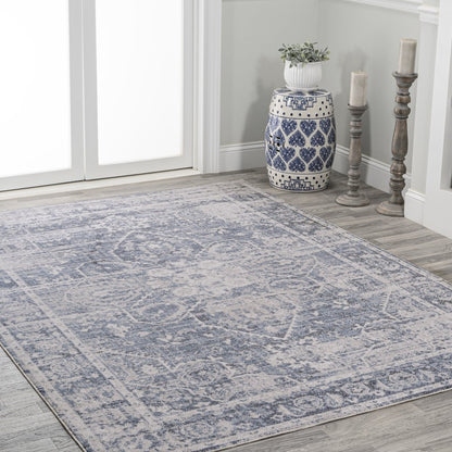 Shaii Global Medallion Low-Pile Machine-Washable Area Rug