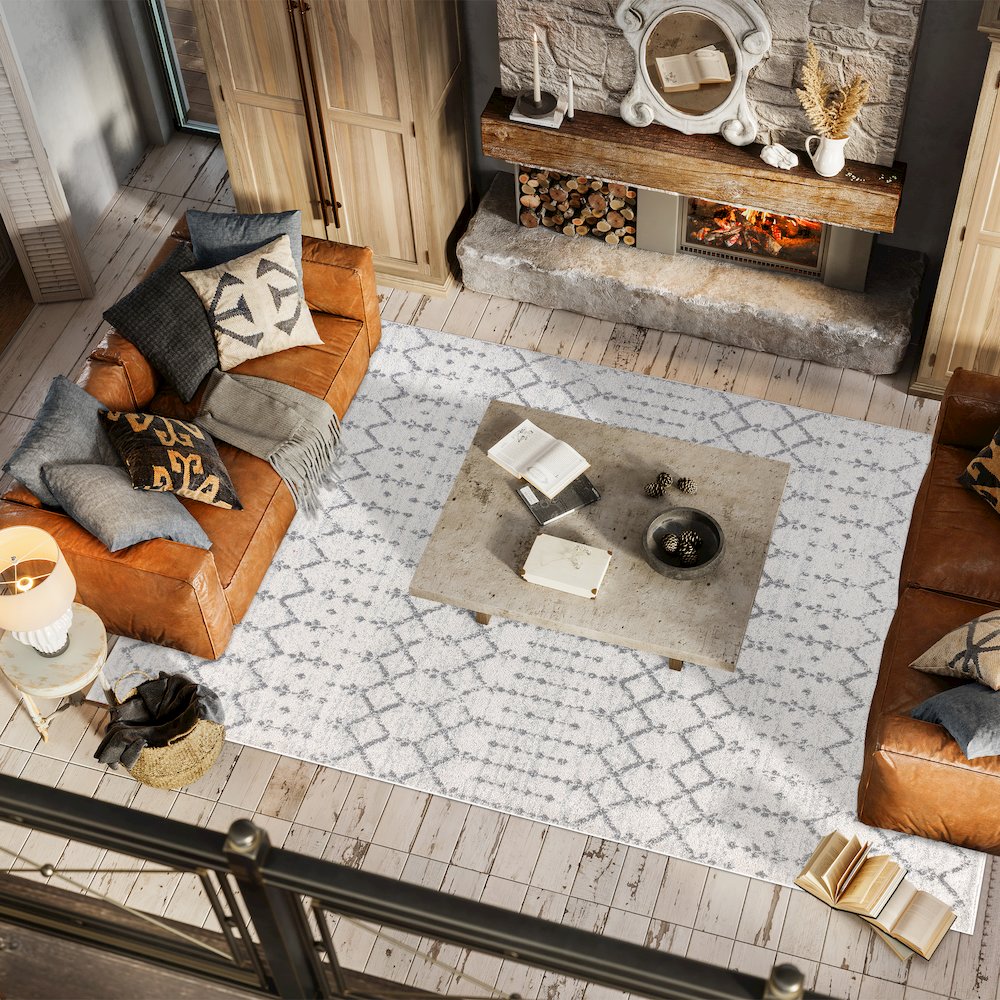 Moroccan Hype Boho Vintage Diamond Area Rug