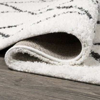 Cami Moroccan Style Diamond Shag Area Rug
