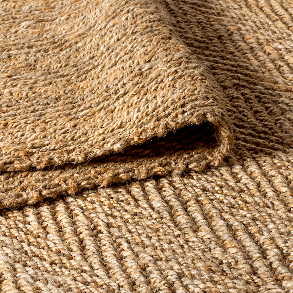 Espina Hand Woven Herringbone Chunky Jute Area Rug