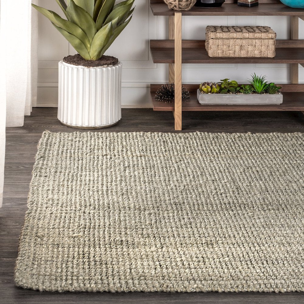 Pata Hand Woven Chunky Jute Area Rug