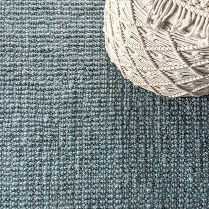 Pata Hand Woven Chunky Jute With Fringe Runner Rug