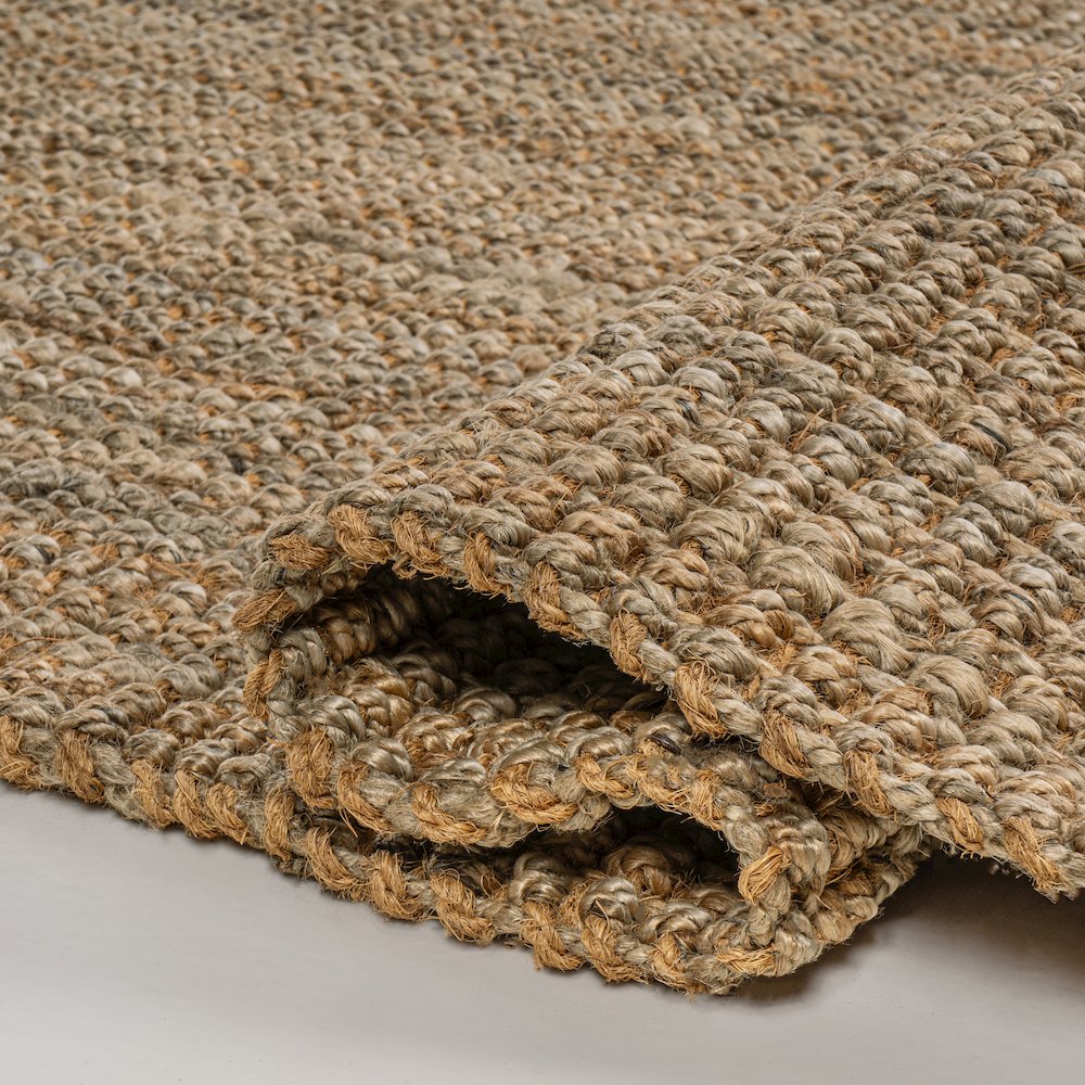 Biot Traditional Rustic Handwoven Jute Solid Area Rug