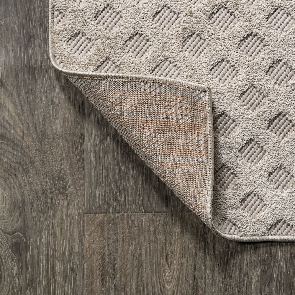 Rabat High-Low Pile Mini Diamond Trellis Area Rug