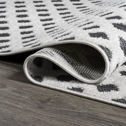 Rabat High-Low Pile Mini Diamond Trellis Area Rug