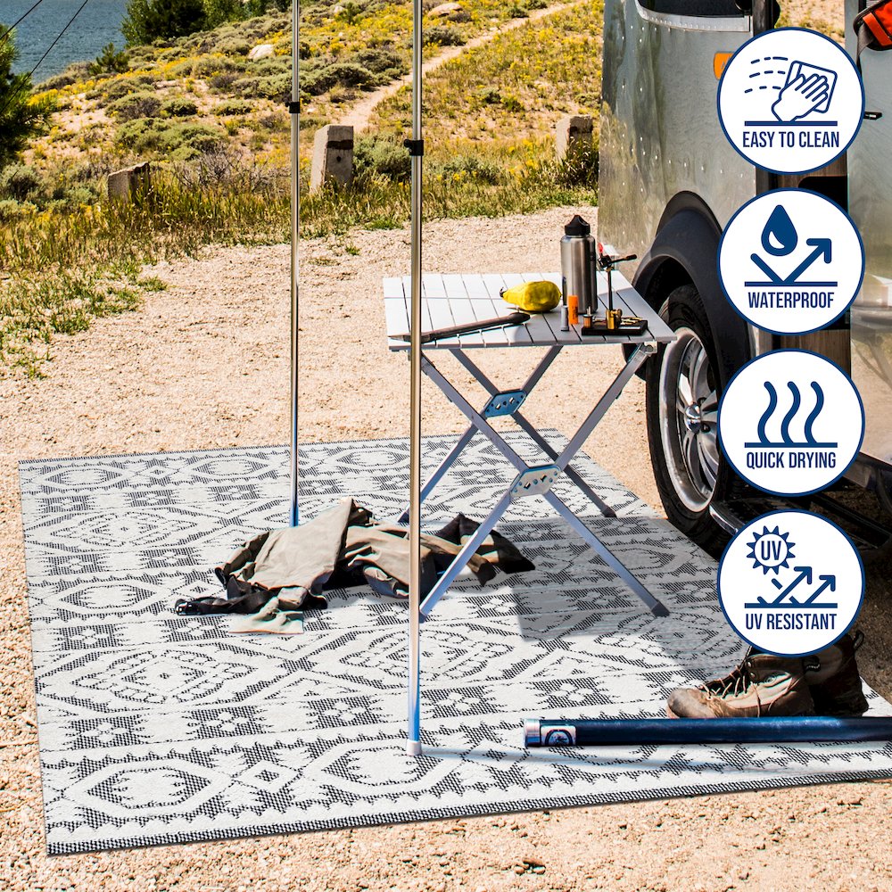 Citta High-Low Pile Mediterranean Tile Area Rug
