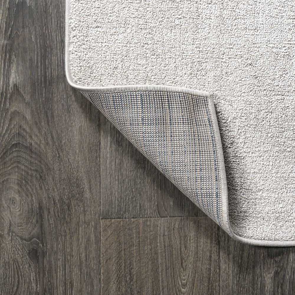 Haze Solid Low Pile Area Rug Ivory