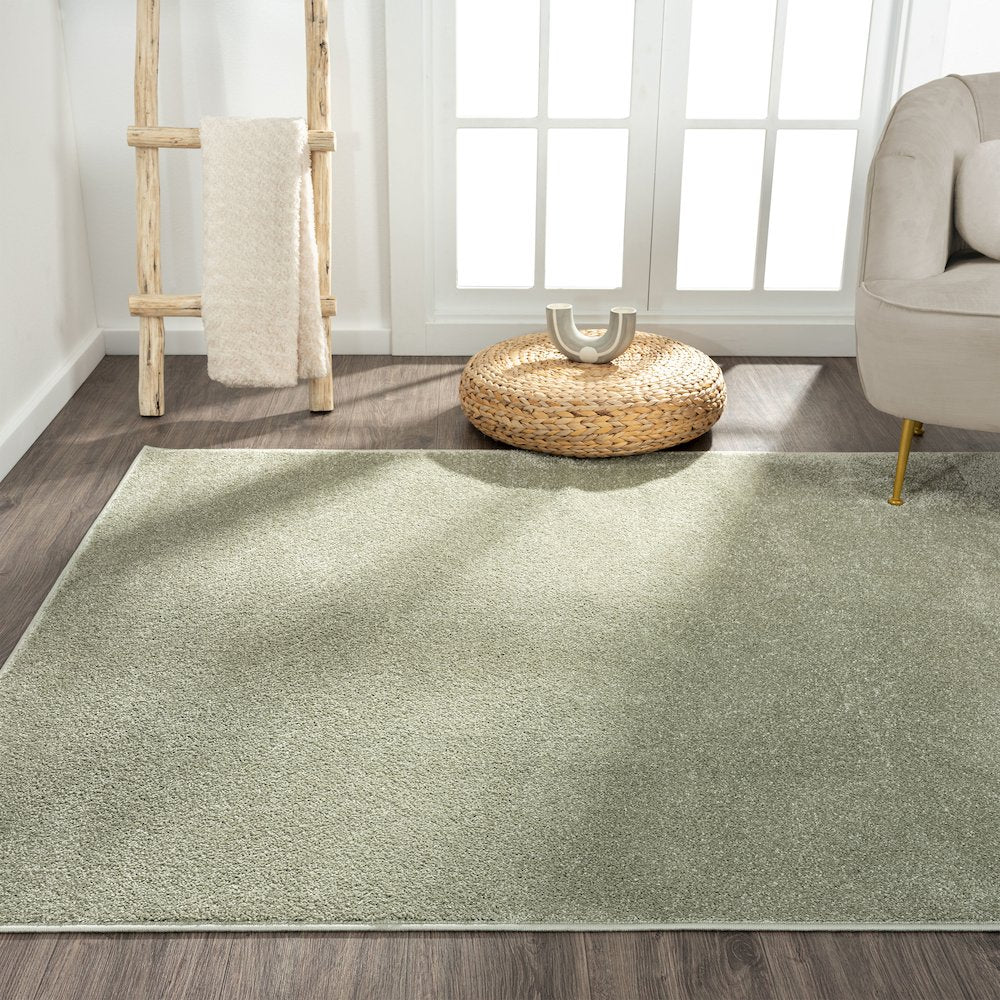 Haze Solid Low-Pile Area Rug