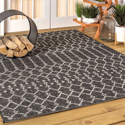 Ourika Moroccan Geometric TetuWeaveIndoor/Outdoor  Rug