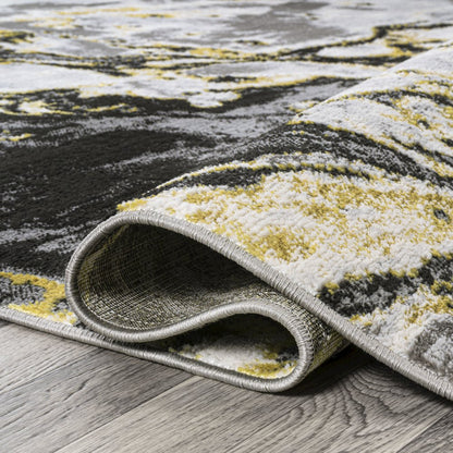 Swirl Marbled Abstract Area Rug