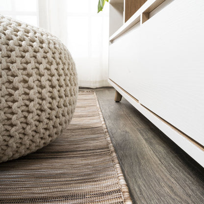 Bo Modern Farmhouse Wide Stripe Area Rug