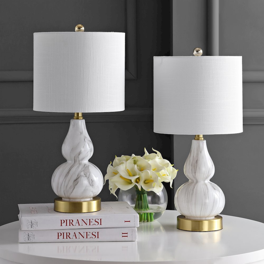 Anya Mini Glass Led Table Lamp (Set Of 2)