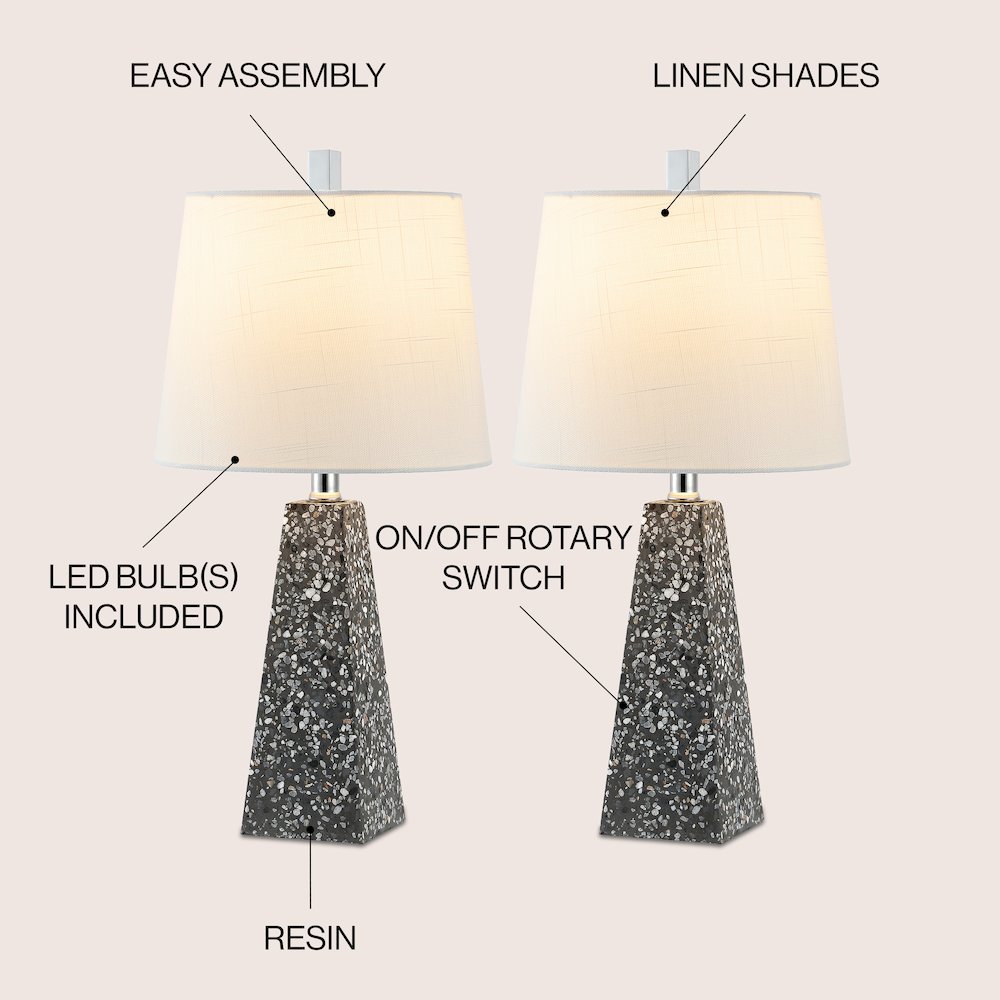 Owen Contemporary Resin Led Table Lamp