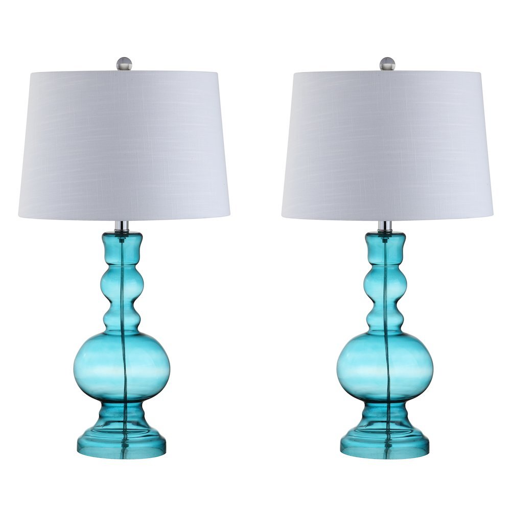 Genie Glass Led Table Lamp (Set Of 2)