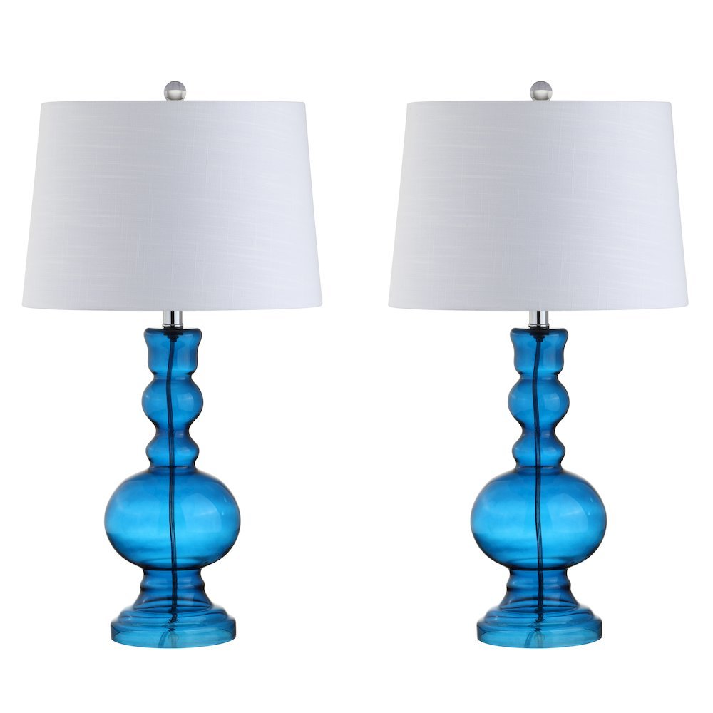 Genie Glass Led Table Lamp (Set Of 2)