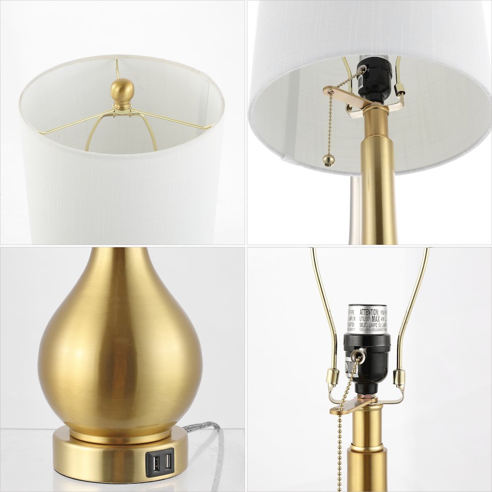 Tyler Modern Classic Gourd Iron Led Table Lamp