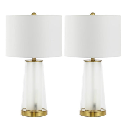 Tryon Modern Minimalist Glass/Iron Nightlight Led Table Lamp