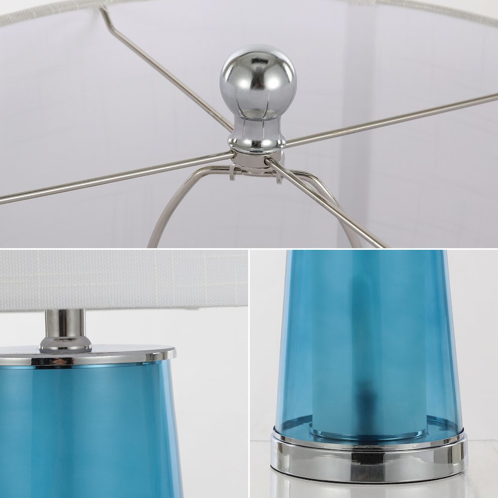 Tryon Modern Minimalist Glass/Iron Nightlight Led Table Lamp