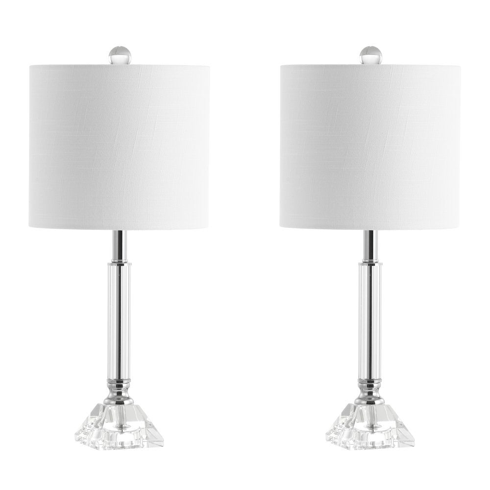 Dana Crystal Columnmetal Led Table Lamp (Set Of 2)