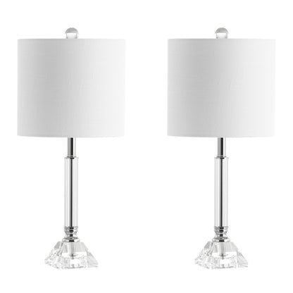 Dana Crystal Columnmetal Led Table Lamp (Set Of 2)