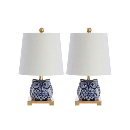 Justina Ceramic Mini Led Table Lamp (Set Of 2)