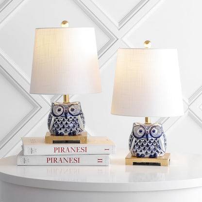 Justina Ceramic Mini Led Table Lamp (Set Of 2)
