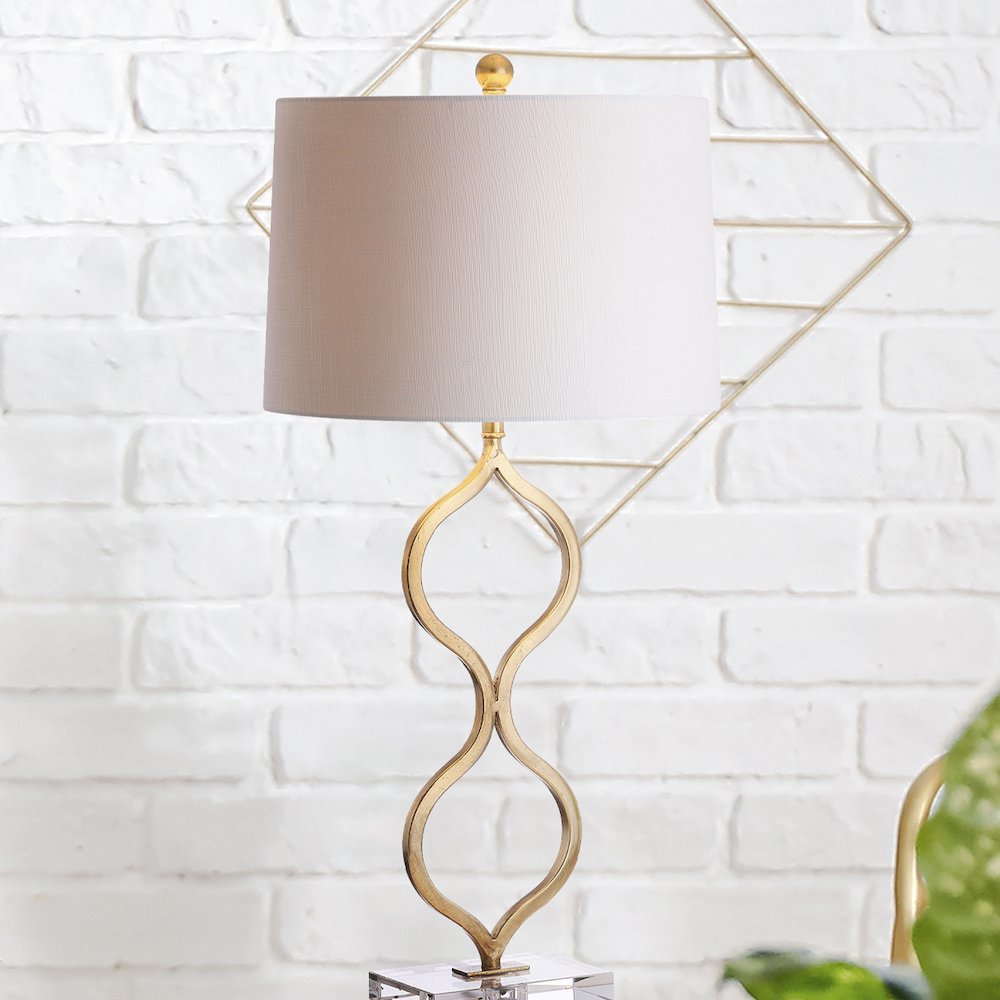 Levi Metal/Crystal Led Table Lamp