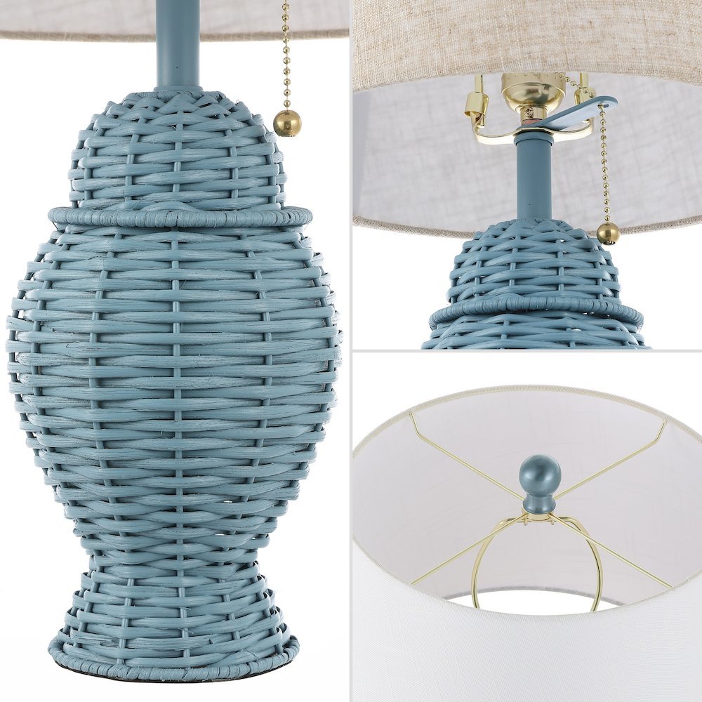 Margie Bohemian Rustic Iron Led Table Lamp