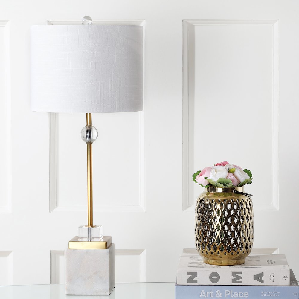 Dawson Marblecrystal Led Table Lamp (Set Of 2)