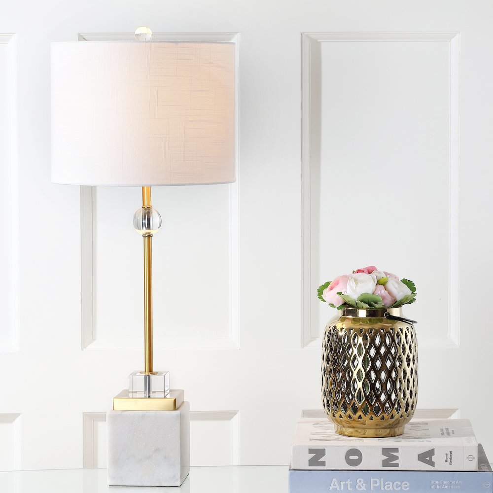 Dawson Marblecrystal Led Table Lamp (Set Of 2)