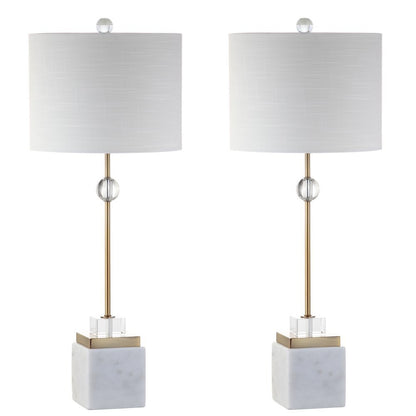Dawson Marblecrystal Led Table Lamp (Set Of 2)