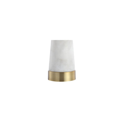Travis Marbleiron Gold Modern Column Led Table Lamp (Set Of 2)