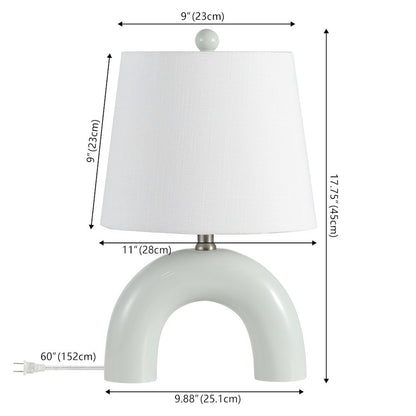 Ceramic Arch LED Table Lamp, Blue Gray (Set of 2)