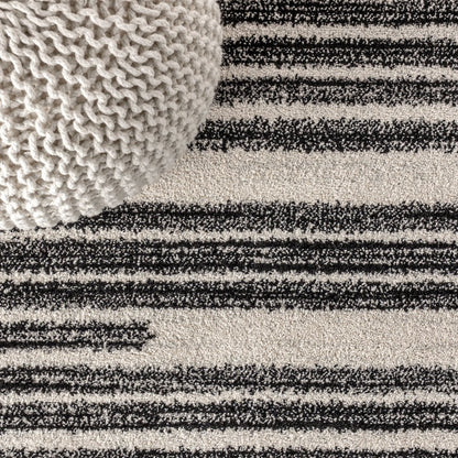 Khalil Modern Berber Stripe Area Rug