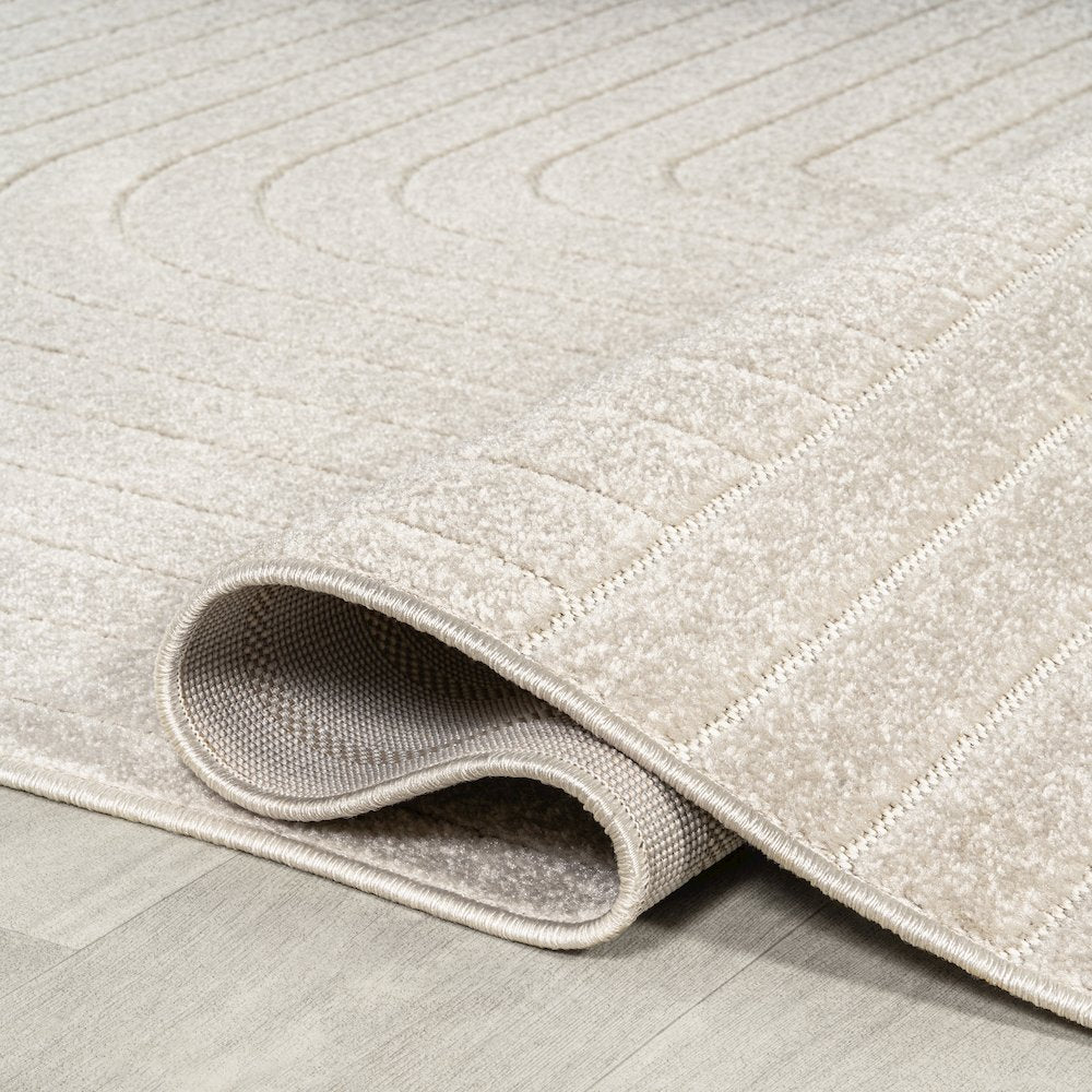 Odense High-Low Minimalist Angle GeometricIndoor/Outdoor  Rug
