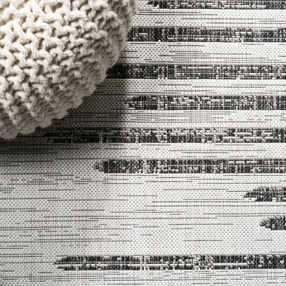 Zolak Berber Stripe Geometric Indoor/Outdoor Runner Rug