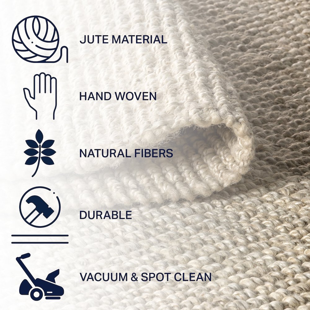 Pata Hand Woven Chunky Jute Area Rug