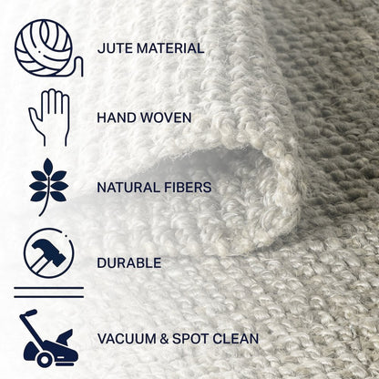Pata Hand Woven Chunky Jute Area Rug