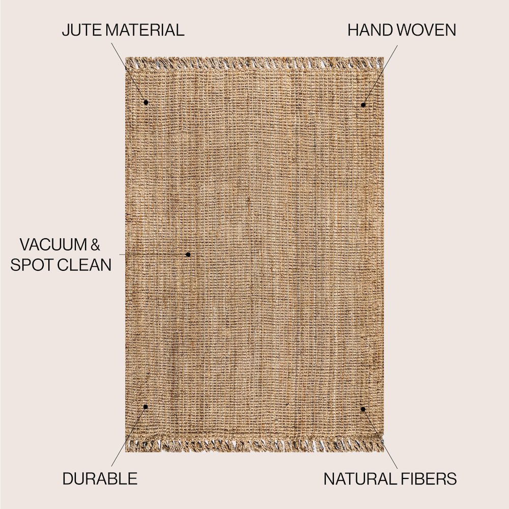 Pata Hand Woven Chunky Jute Area Rug