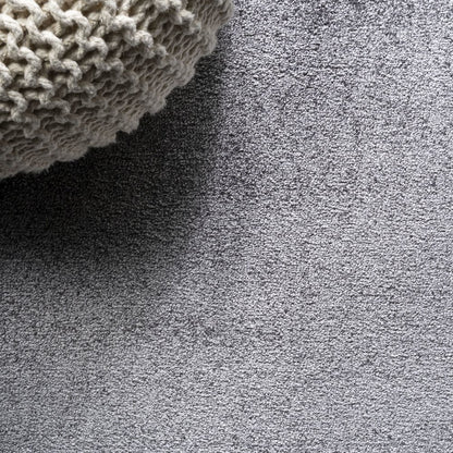 Haze Solid Low Pile Area Rug Gray