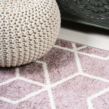Tumbling Blocks Modern Geometric Area Rug