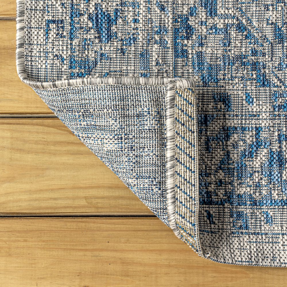 Rozetta Boho Medallion Textured Weave Indoor/Outdoor Area Rug