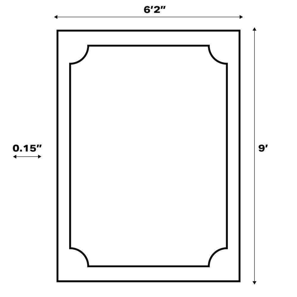 Jasper Modern Rustic AbstractIndoor/Outdoor Shaped  Rug