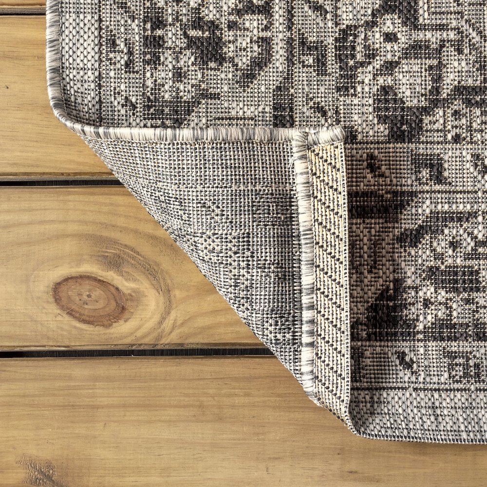 Rozetta Boho Medallion Textured Weave Indoor/Outdoor Area Rug