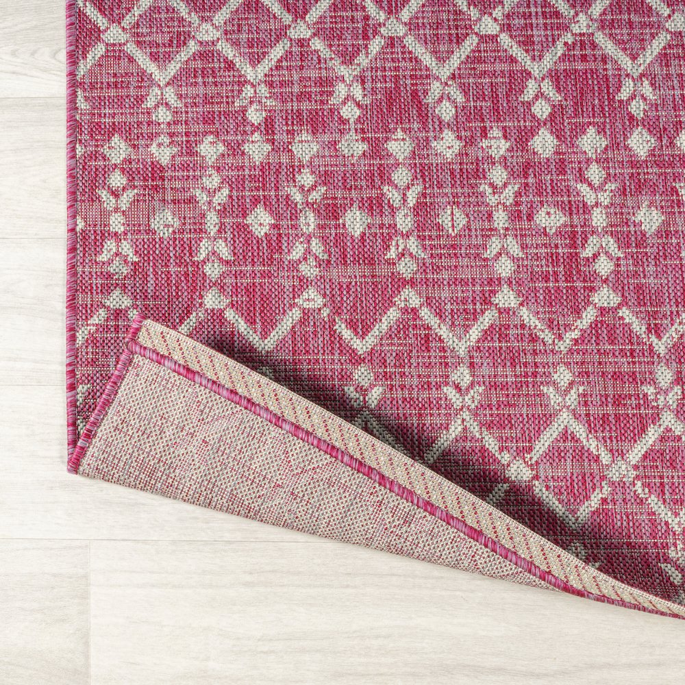 Ourika Moroccan Geometric Textured Weave Indoor/Outdoor Area Rug