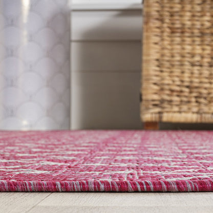 Ourika Moroccan Geometric Textured Weave Indoor/Outdoor Area Rug